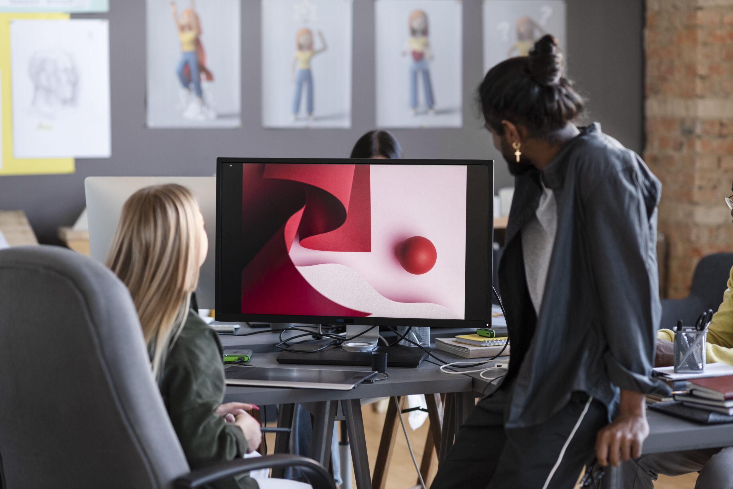 Home people working together animation studio